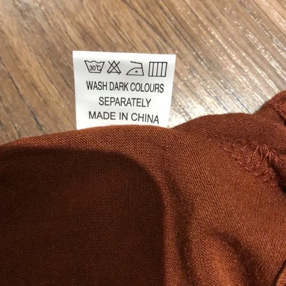 1. Alice & Elmer | NWT V-Neck Sundress with Buttons (Burnt Orange/Rust) - Picture 8 of 10